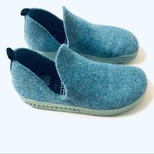 Asportuguesas Teal Wool Slip On Shoes Size 40EU 9US